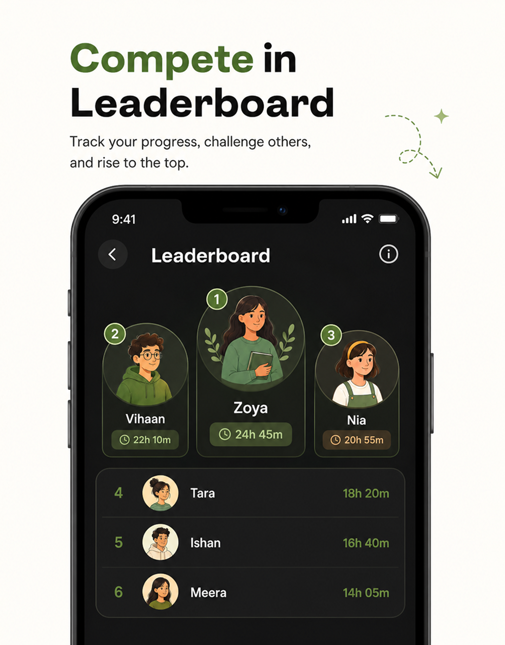 Compete on the live leaderboard